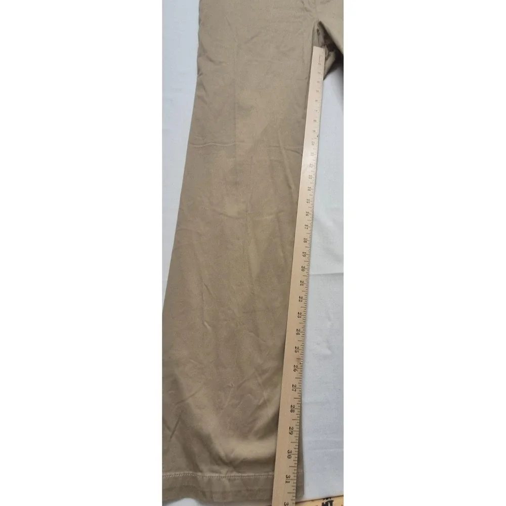 New York &‎ Company women's khaki flat front chino pants sz. 18 tall Cotton